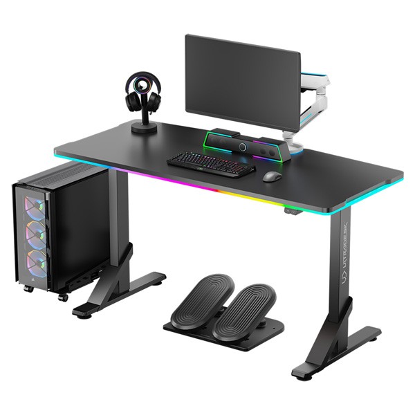 Herní stůl ULTRADESK IRON  - 132 cm